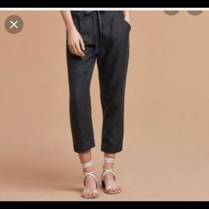 Aritzia Allant pant in Slate grey Linen-blend Sz10